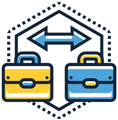 crossroad b2b deal icon